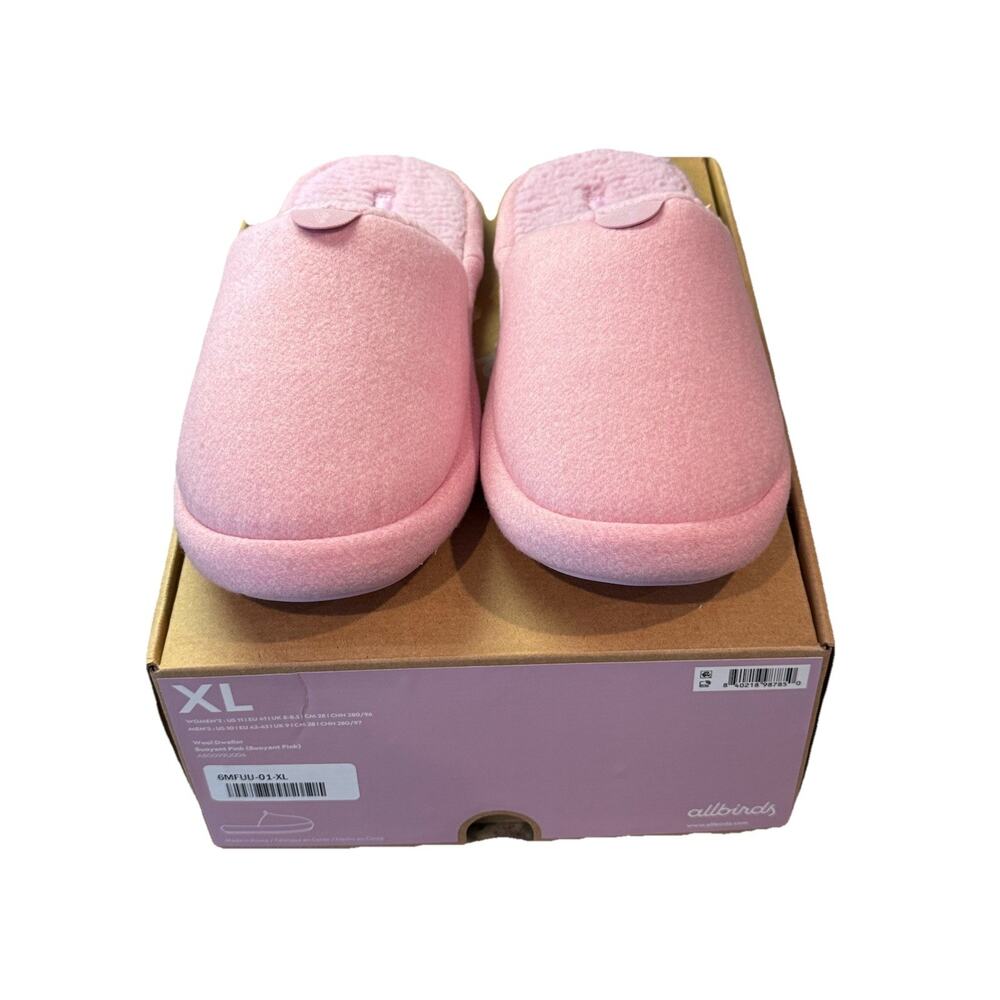 NEW Allbirds Wool Dweller Slipper Pink Cozy Slip On Comfort Women's Size XL/11